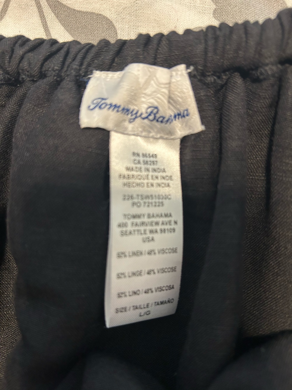 Tommy Bahama Black Off-Shoulder Ruffle Mini Dress - Picture 6 of 9